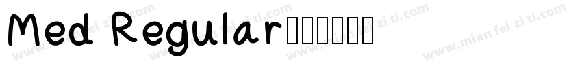 Med Regular字体转换